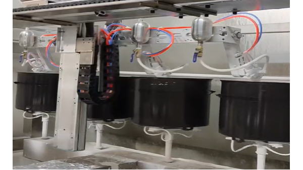 不锈钢烧金桶喷涂搪瓷工艺设备