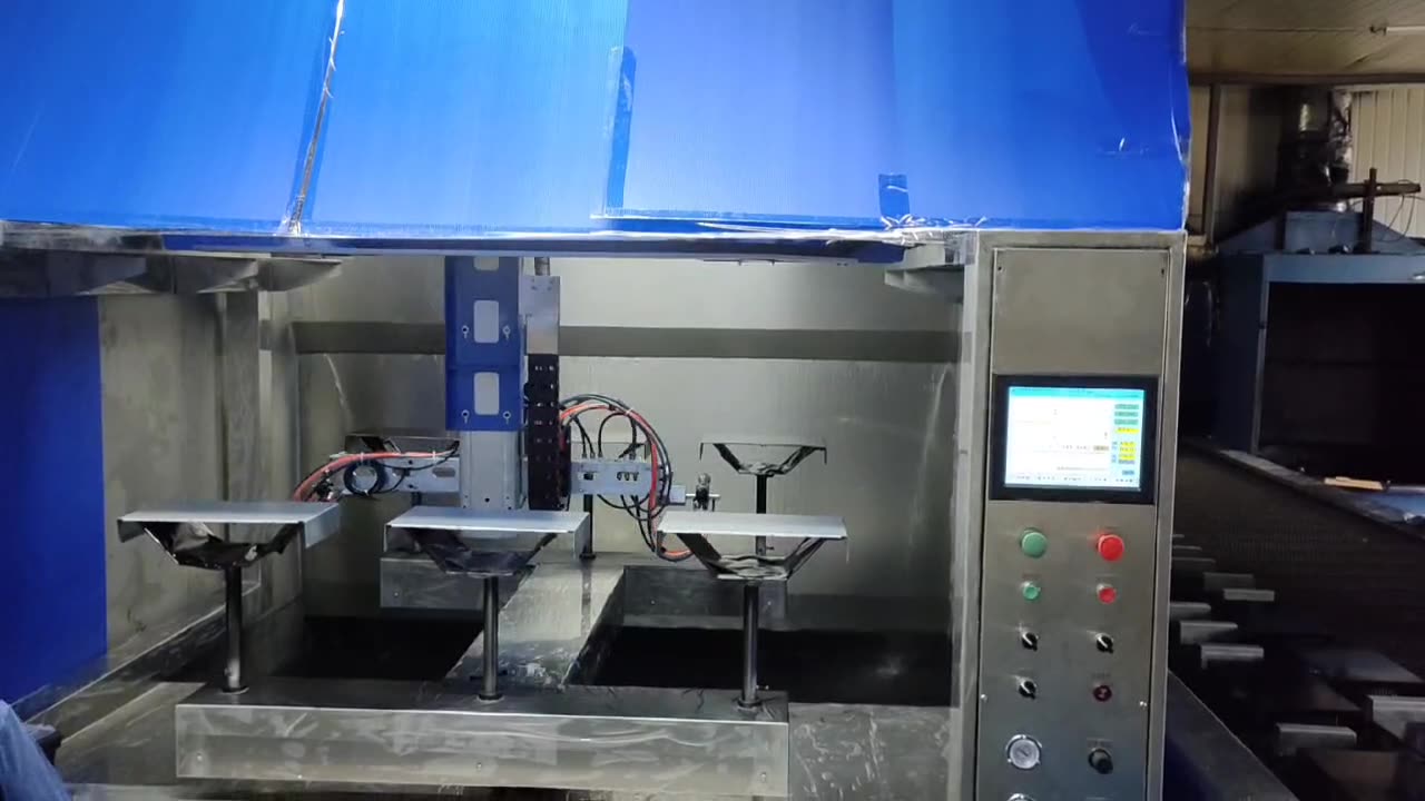 礼品铁盒六轴自动喷漆设备 礼品铁盒六轴自动喷漆设备