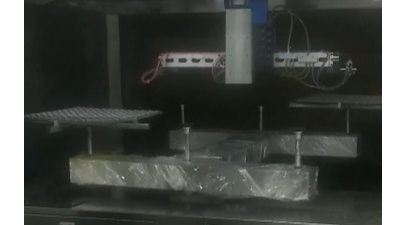 垃圾桶配件六轴四工位联动智能喷涂设备 垃圾桶配件六轴四工位联动智能喷涂设备