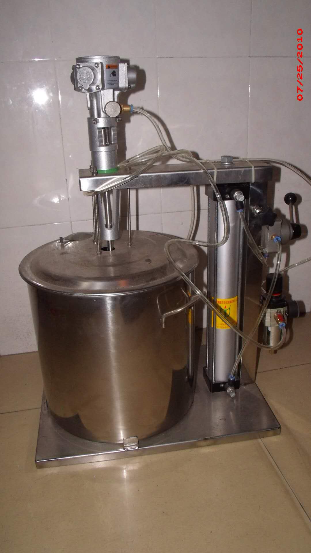 20L气动升降搅拌机配桶 20L气动升降搅拌机配桶