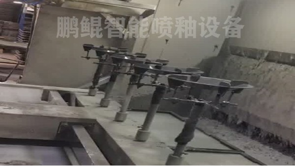炉架灶具锅具8轴<i style='color:red'>喷釉设备</i>