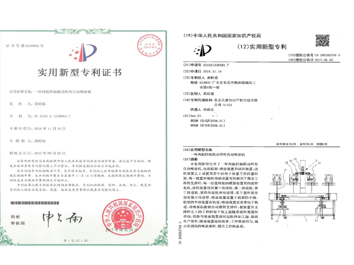 鹏鲲-两枪四轴联动环形自动喷漆机