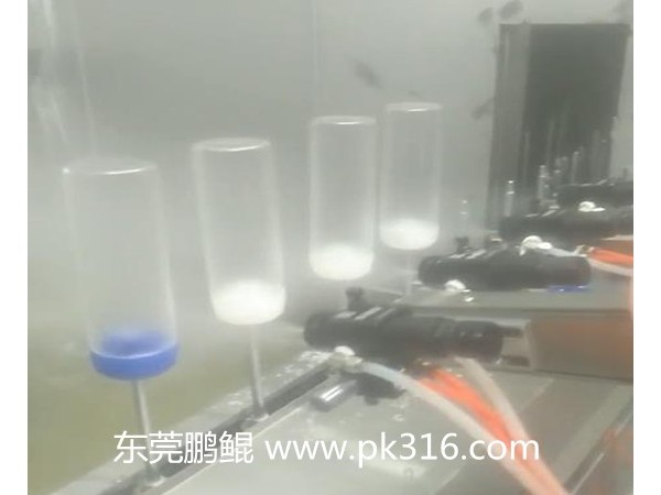 东莞鹏鲲自动化玻璃杯玻璃瓶自动喷漆线功能介绍！