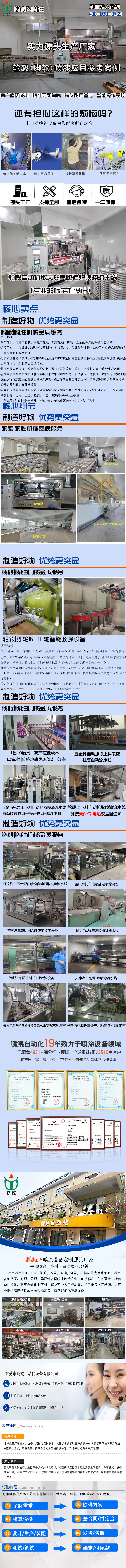 轮毅自动抓取喷漆流水线